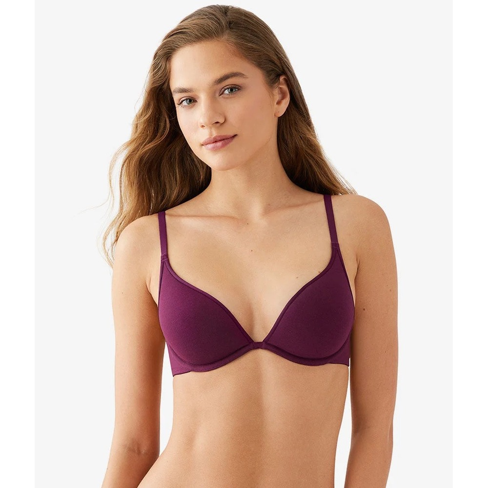b.tempt'd by Wacoal Womens 34C Cotton To A Tee Plunge T-Shirt Bra in Purple 089